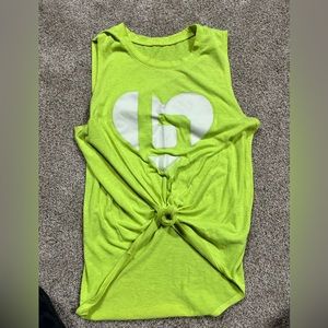 neon yellow burn boot camp tank